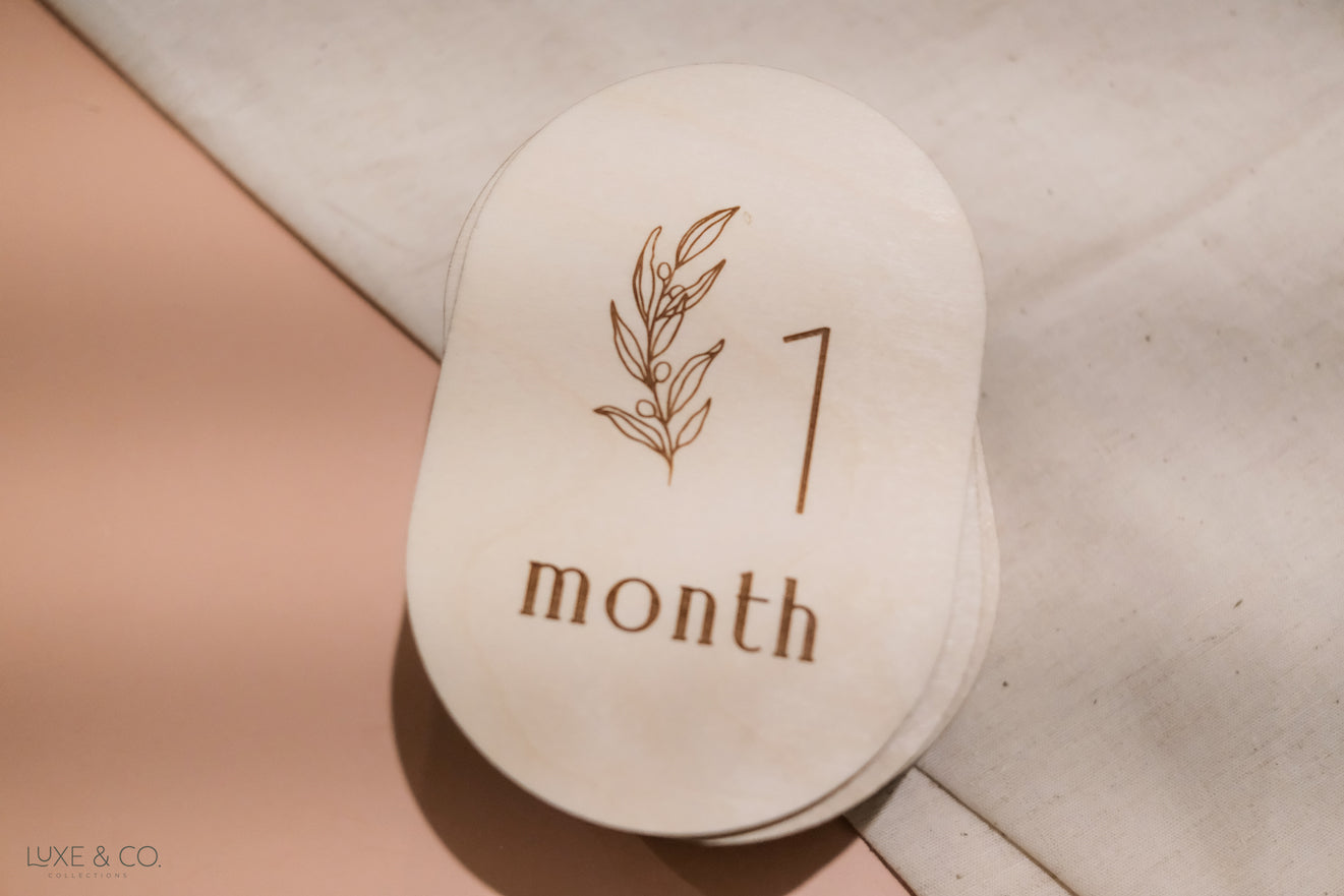 Olive Leaf Milestone Cards