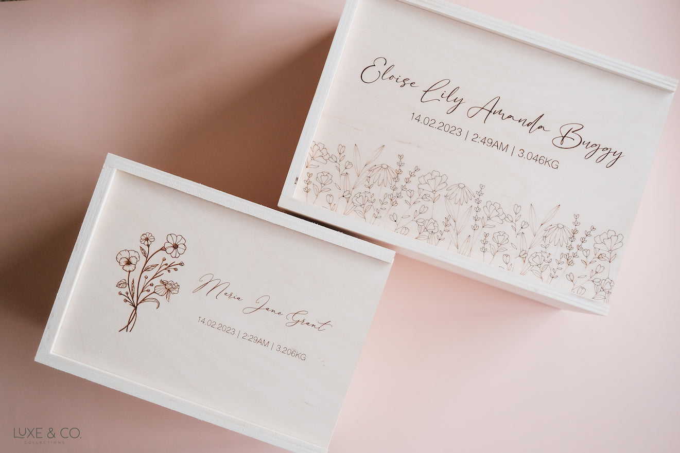 Butterfly Wildflower Keepsake Box