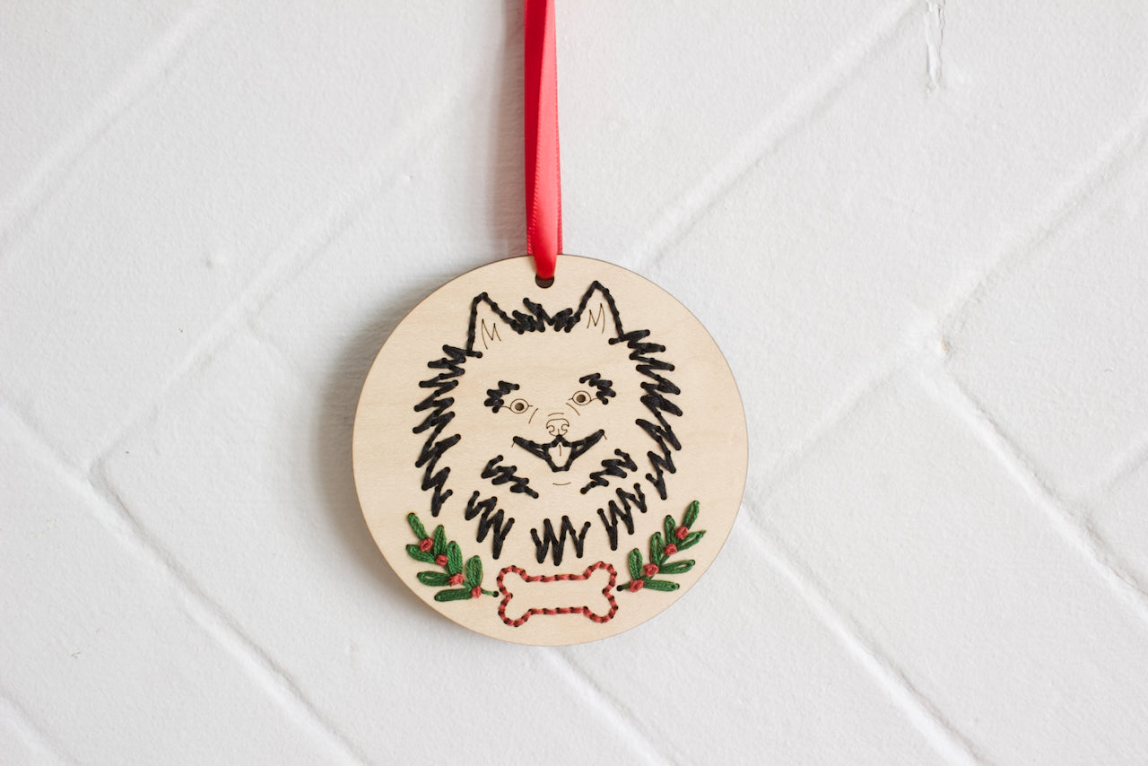 Embroidered Personalised Dog Breed Ornament