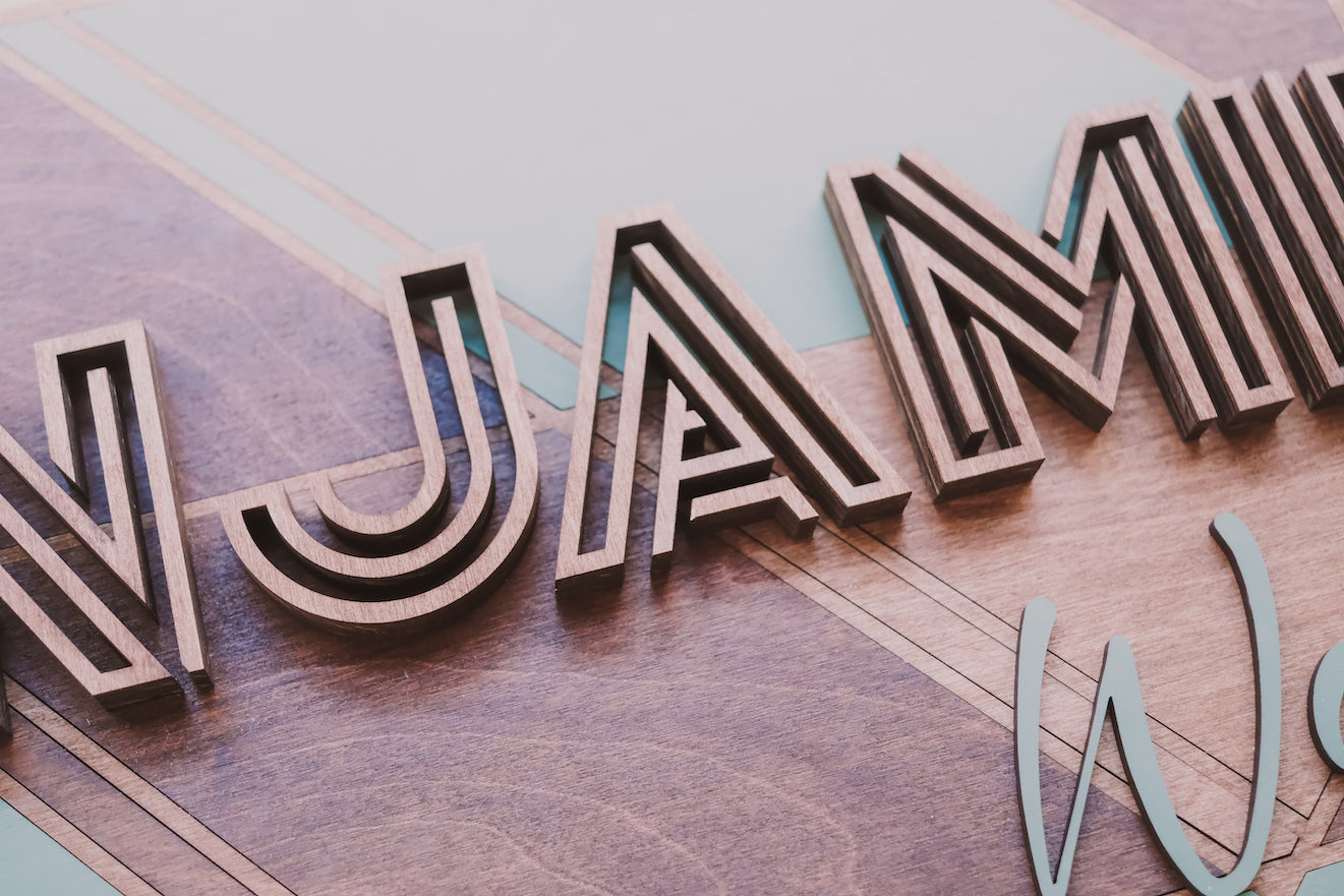 Forest Themed Nursery Name Sign