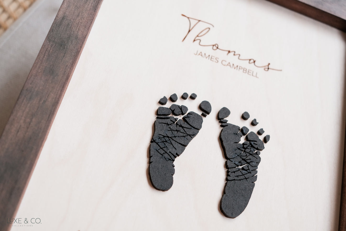 Personalised 3D 1:1 Footprint Frame