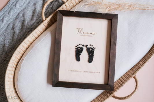 Personalised 3D 1:1 Footprint Frame