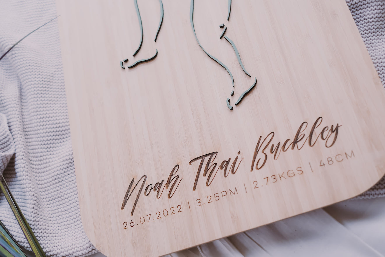 Personalised Birth 1:1 Scale Plaque