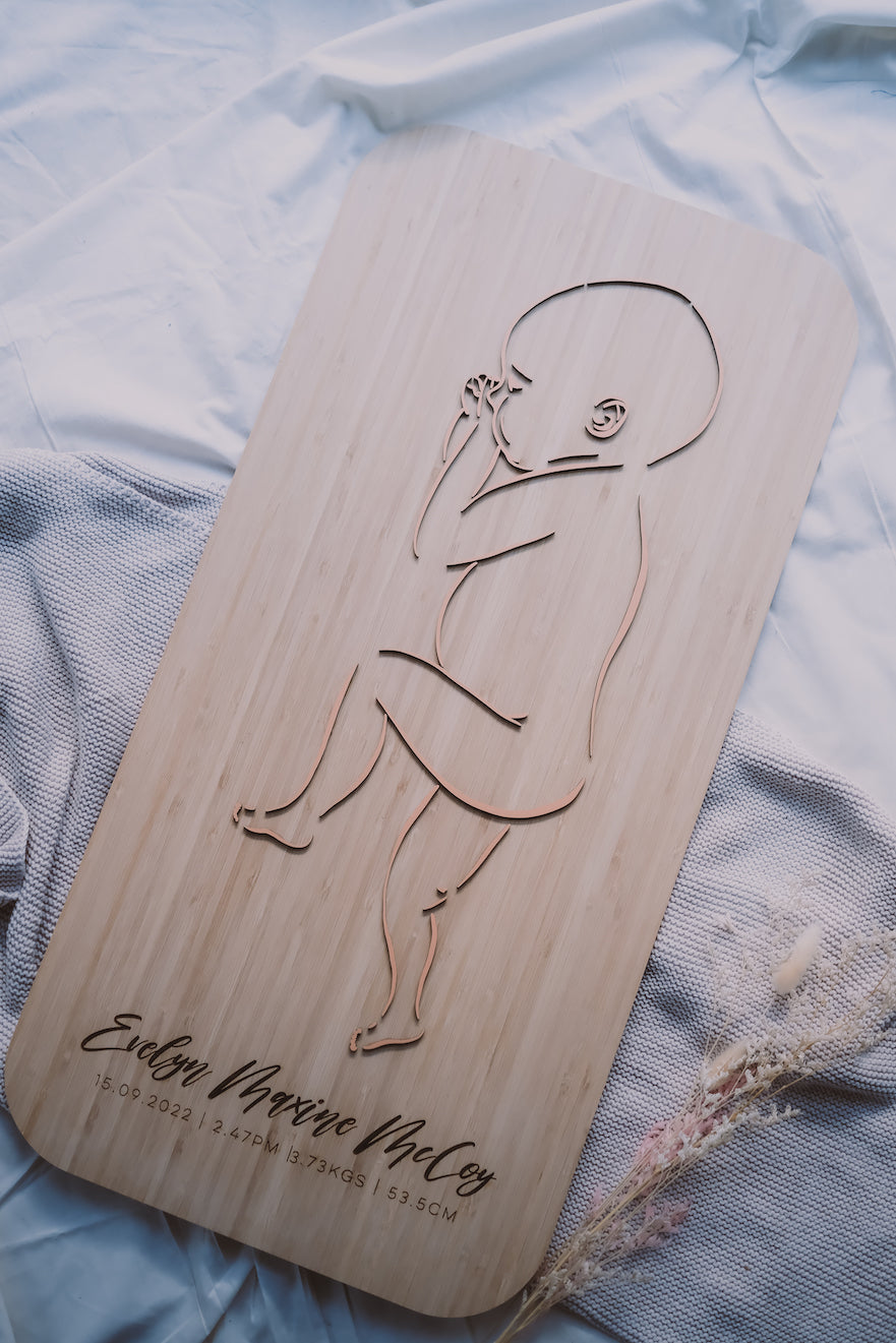 Personalised Birth 1:1 Scale Plaque