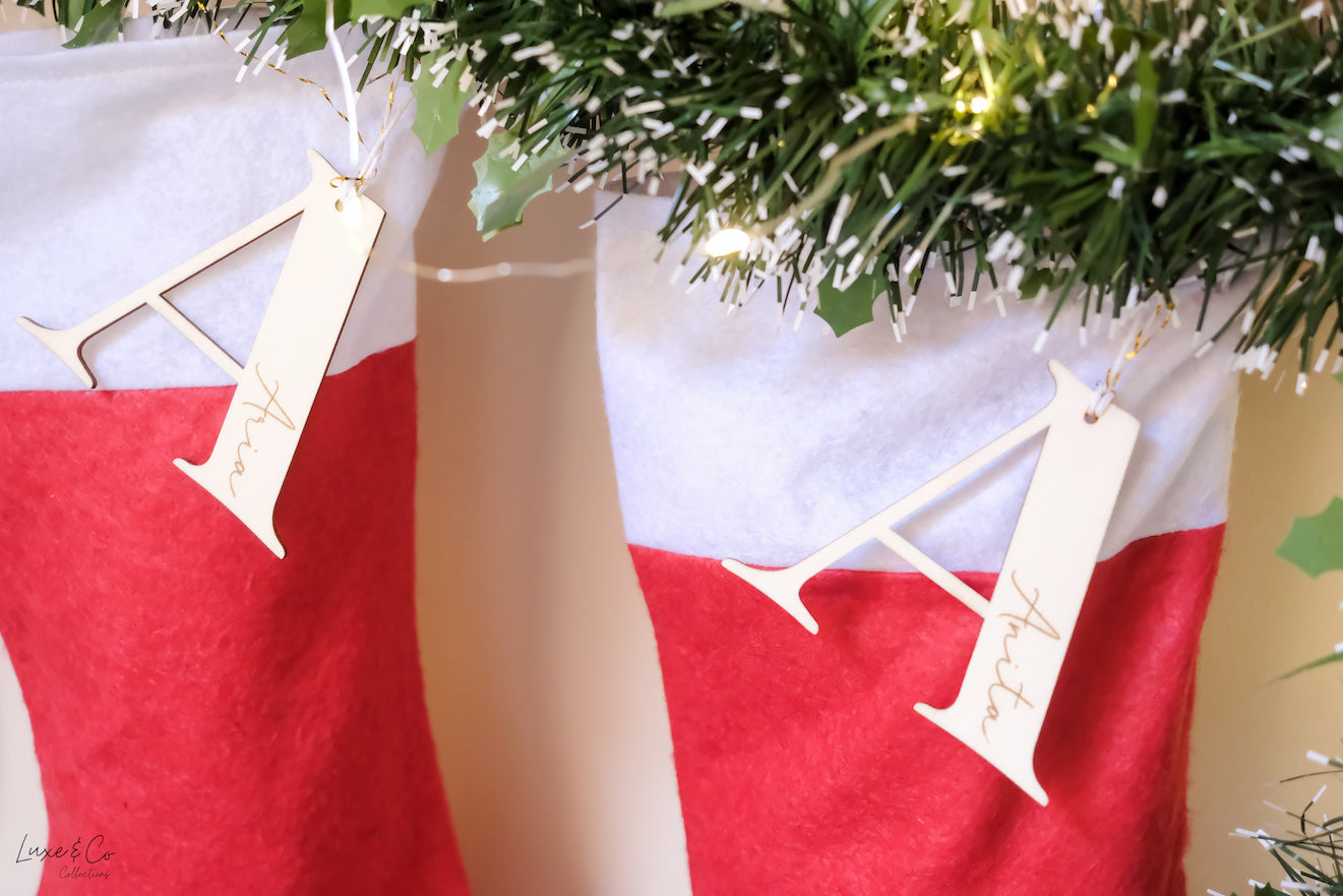 Personalised Christmas Stocking Tags