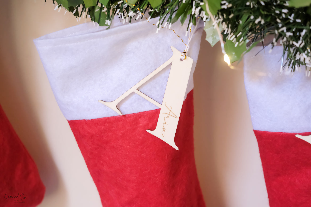 Personalised Christmas Stocking Tags