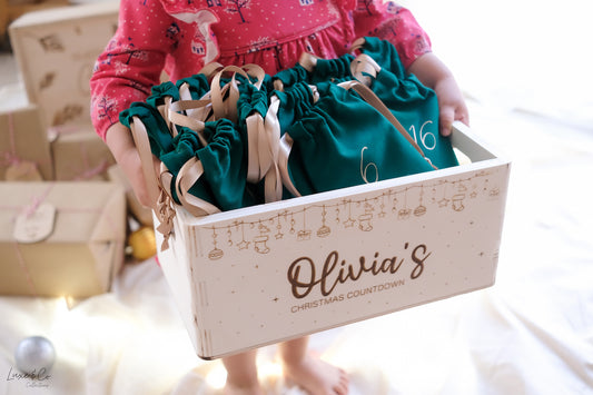 Personalised Christmas Countdown Box